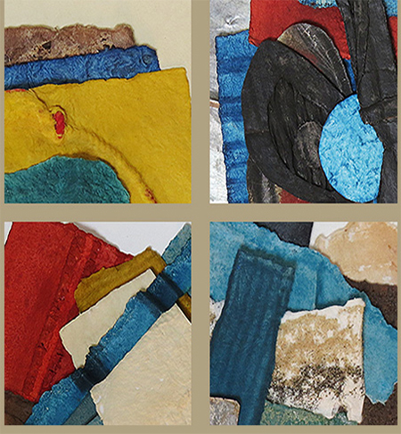 Close-up of Collages